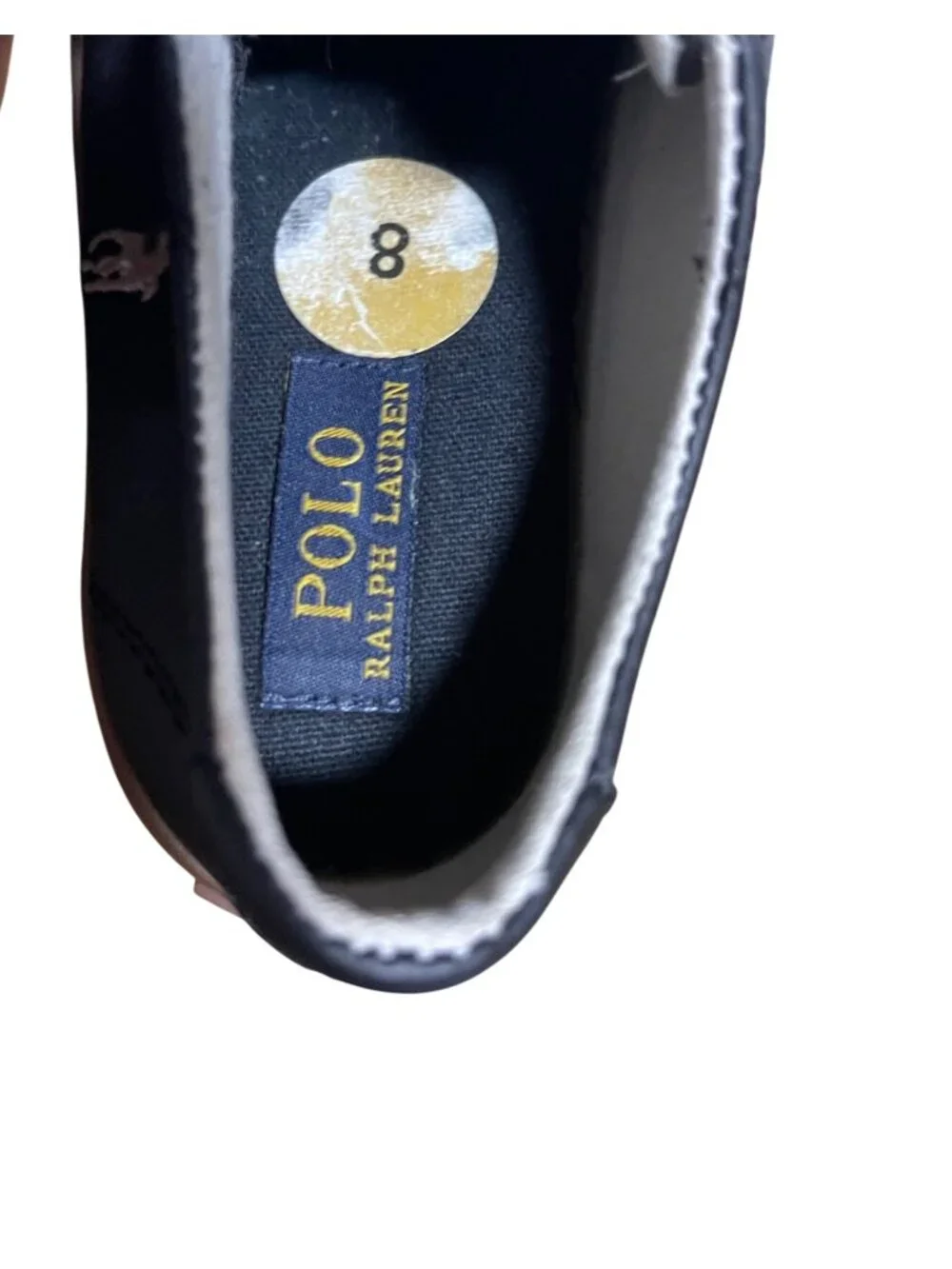 Polo Ralph Lauren Unisex Sayer EZ T-Toe Sneakers Kids Size 8